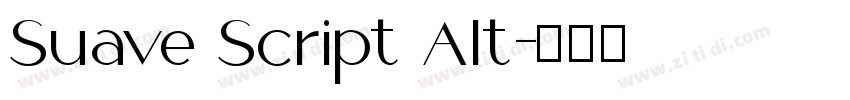 Suave Script Alt字体转换